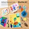 66 Pack Acrylic Paint Set, Shuttle Art Acrylic Painting Set with 30 Colors Acrylic Paint, Wooden Easel, Painting Canvas, Paint Brushes, Palettes, Art Painting Supplies for Kids Adults Beginner Artists